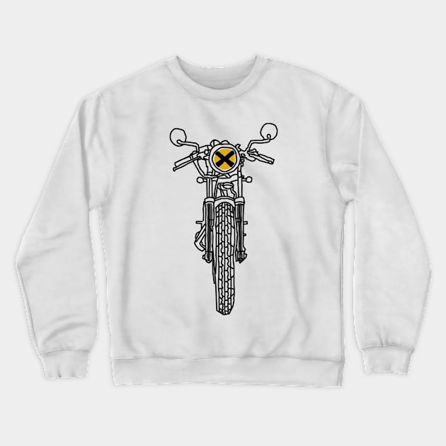 Biker (Bright Color) Crewneck Sweatshirt by quilimo